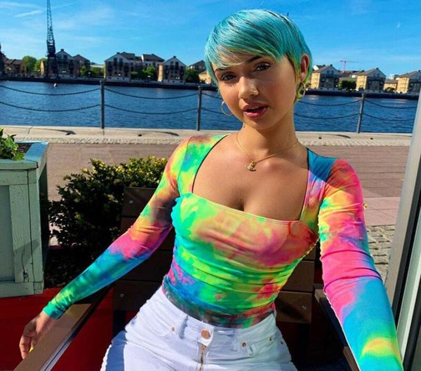 

women square neck bodysuit rainbow color leotard long sleeve slim fit jumpsuit playsuit girl party club body women039s9311279, Black;white