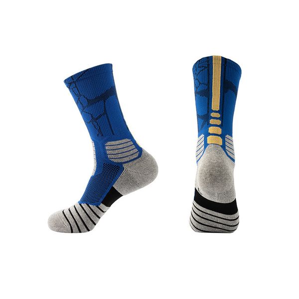 

men's socks basketball socks man breathable sports socks patchwork compression function running fitness pile sole elastic middle tube s, Black