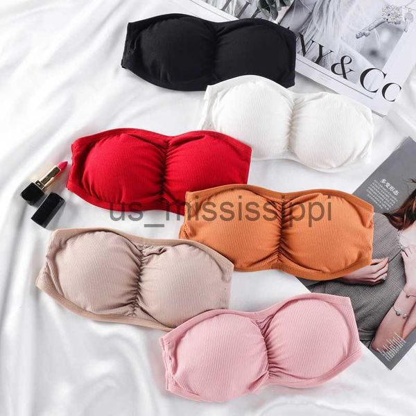 

other health beauty items new seamless women tube strapless bra crop back closure bandeau underwear female strapless bra wrap x0831