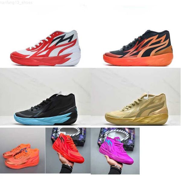 

mens lamelo ball mb 02 basketball shoes melo purple gold brown black blue red bred green christmas halloween sneakers tennis with box