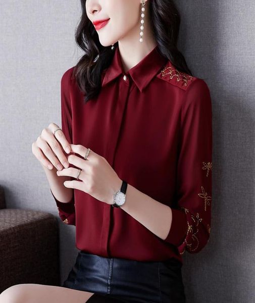 

simple basic round neck long sleeve tshirt for women korean version design feeling irregular fold wear loose bottom shirt 44164642702, White