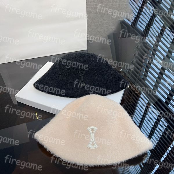 

winter hats designer bucket hat luxury wide brim hats fashion trend travel fashion cap thick warm, Blue;gray