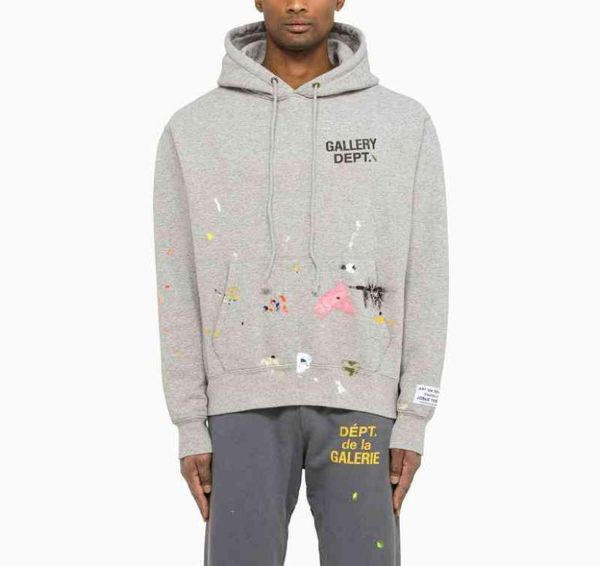 

hoodie ys designer and 22 spring summer grey spray hoodie sweater men's shop en2120p6684955, Black