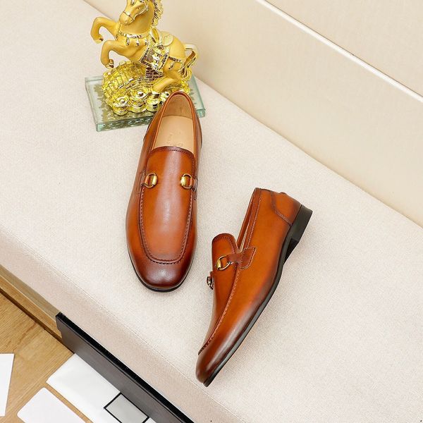

new genuine leather men designer dress shoes fashion brogue fashion wedding pointed toe slip on business shoes formal black party shoe