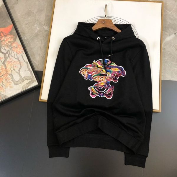 

men's hip hop hoodies sweatshirt men new beauty print colorful head slim cotton 23 autumn winter fit long sleeve streetwear, Black;brown