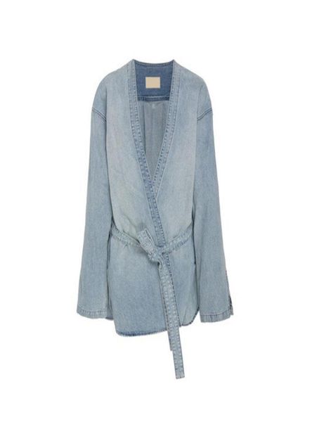 

22fw autumn winter europe coat plus size men 6th casual washed high street women thick jeans kimono jacket4520931, Black;brown