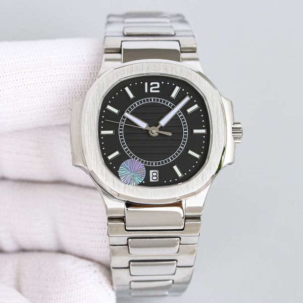 

womens watch automatic 324sc mechanical movement 35.2mm watch sapphire ceramic case stainless steel strap multifunction super luxury waterpr, Slivery;brown