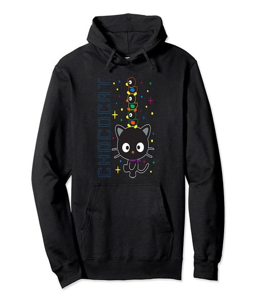 

chococat and friends logo hoodie s5xl blackgreynavyroyal bluedark heather7216698, Black