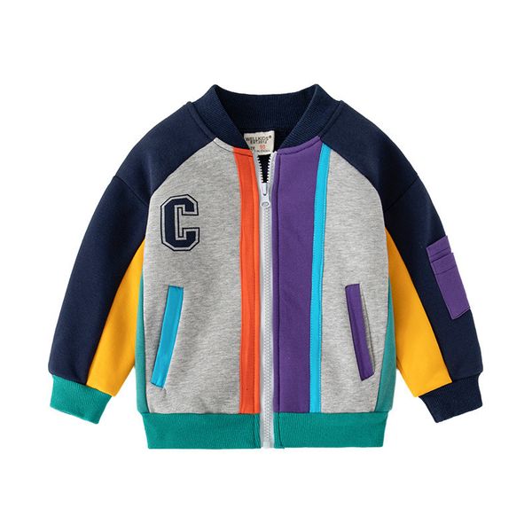 

jackets fall boys baseball uniform korean style suitable for 3 8 years old 230830, Blue;gray