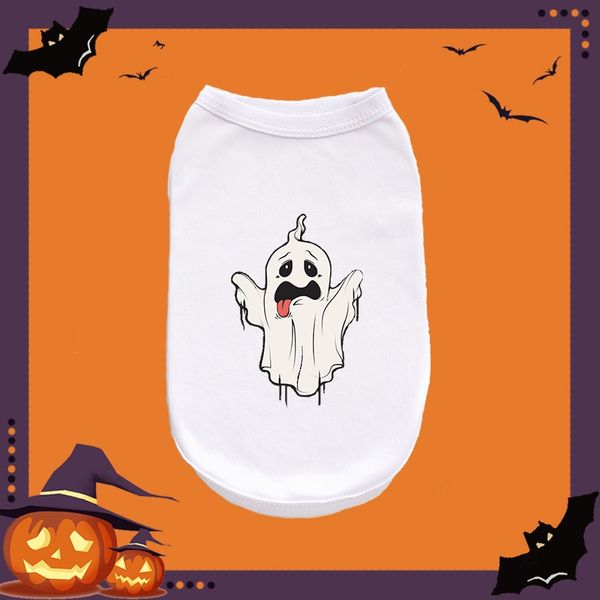 

pet halloween clothing cat dog vest cute print tank top