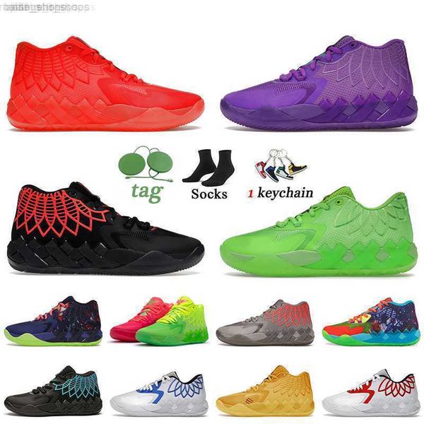 

lamelo ball shoes mb.01 lo rick and morty basketball shoe not from here red blast iridescent dreams galaxy 1of1 unc queen city white mens