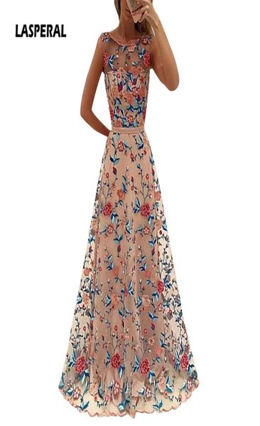 

lasperal 2017 floral embroidery long maxi dress party dress bride banquet elegant floorlength party prom vestidos formal6909263, White;black