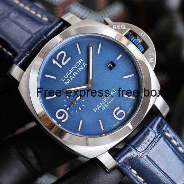 

superclone vs luxury watches for mens mechanical wristwatch pernahai panai arc coated glass full automatic machinery 3a2c designer watch, Slivery;brown