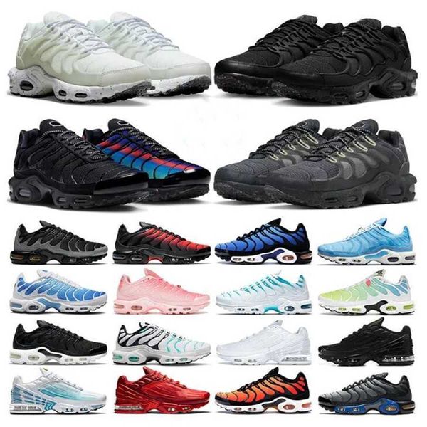 

2023 tn 3 plus terrascape running shoes for men women trainers triple black berlin white mint green hyper blue sky atlanta mens airs outdoor