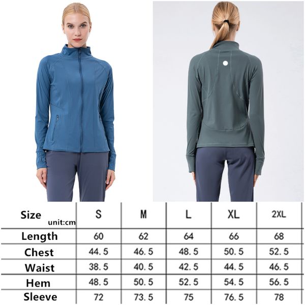 

ll-8014 activewear yoga outfits fitness wear womens sportswear outer jackets outdoor apparel casual running exercise trainer long sleeve