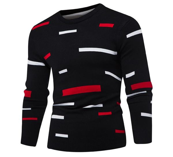 

sweater pullover men 2017 male brand casual mulitcolor fashion simple sweaters men comfortable hedging oneck men039s sweater6174726, White;black