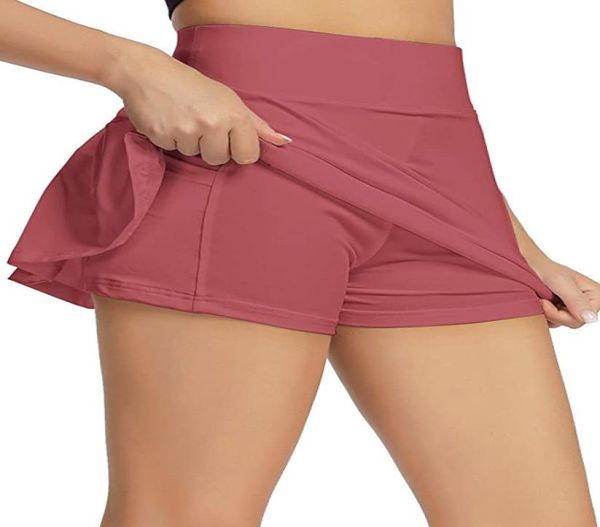 

woman tennis skirts pleat yoga skirt gym clothes womens athletic running sport l07 fitness golf shorts pants mini workout ruffly solid elast