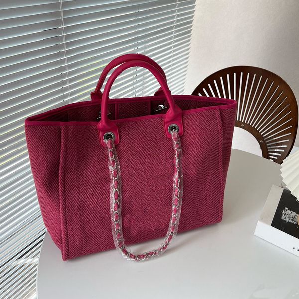 

Senior Designer Large Capacity Beach Pearl Tote Seaside Ladies Shoulder Handbags Shopping Bag Fashion Duffel Bags Handbag Wallet Weekend shopping bag, Khaki