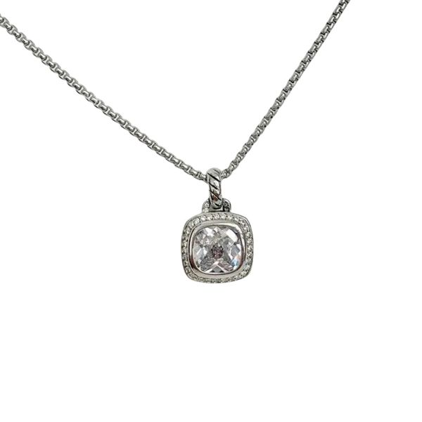 

designer dy necklace luxury popular twisted wire zircon pendant necklace accessories jewelry stylish romantic valentine's day gift high, Silver