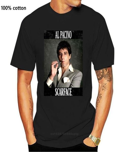 

men039s tshirts white mafia movie scarface al pacino framed po face tshirt tee 2xl 3xl shirt4062677, White;black