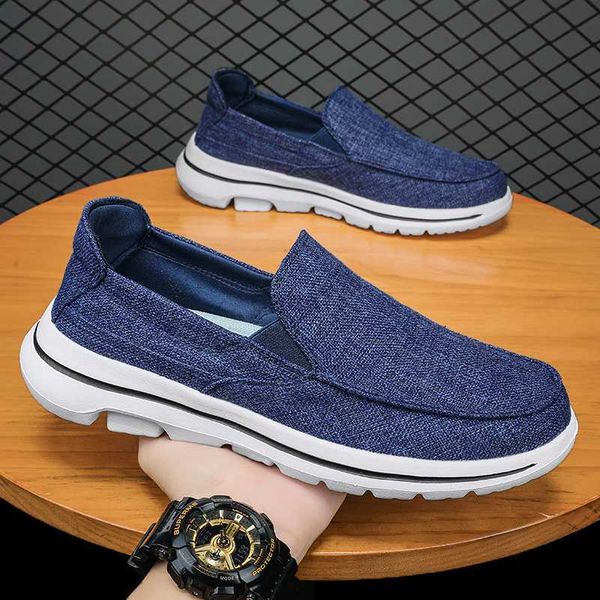 

dress shoes men canvas shoes new summer breathable casual shoes men loafers comfortable ultralight lazy boat shoes espadrilles plus size 50, Black