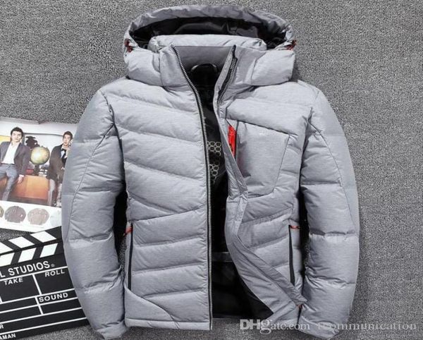 

fashion outdoor hooded down jacket north men winter sports thickening warm short paragraph windproof warm comfortable face parkas 3987625, Black