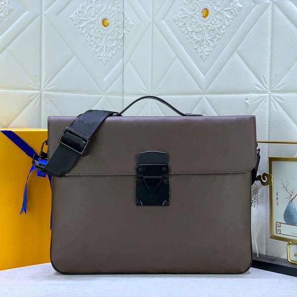 

outdoor business bag fashion men's shoulder bag classic printed logo design lapbag