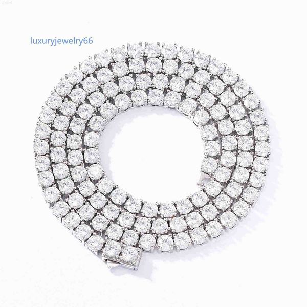 

s925 silver fire d color moissanite diamond tennis link chain for necklace/bracelet