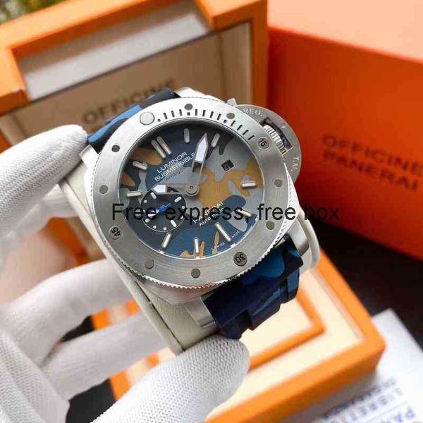 

limited edition vs carbon fiber ceramic panerais sswatch luxury mechanical movement watch panera swiss automatic sapphire mirror 47mm 13mm i, Slivery;brown
