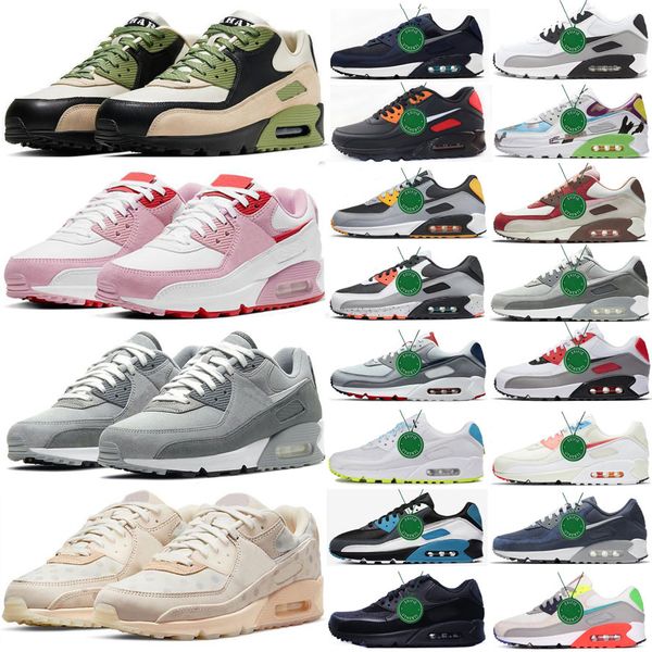 

2023 sports 90 sneakers running shoes men women classic maxs 90 triple mesh black white woman trainer laser blue designer breathable outdoor