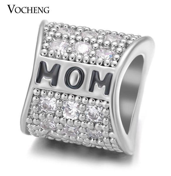 

vocheng endless charms cz stone mom 3 colors brass material interchangeable mother039s day gift fit lambskin bracelet vc2257956374, Bronze;silver
