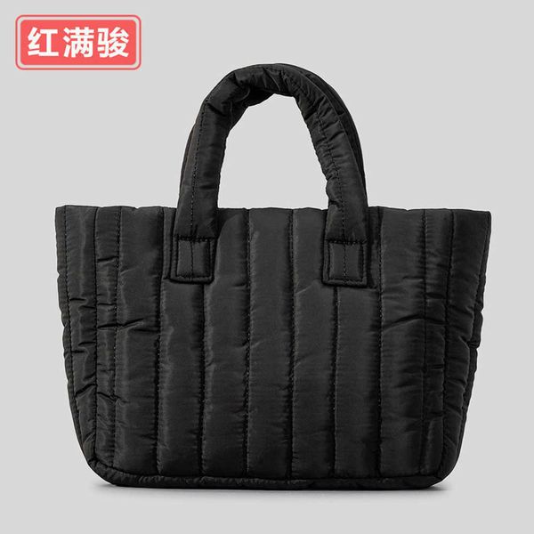 

new cotton suit bag women's large capacity filled cotton handbag fashionable, simple, lightweight, vertical stripe handbag 230831