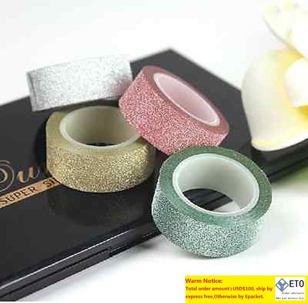 

wholesale 5m glitter washi tape paper self adhesive stick on sticky diy craft decorative h210464 zz
