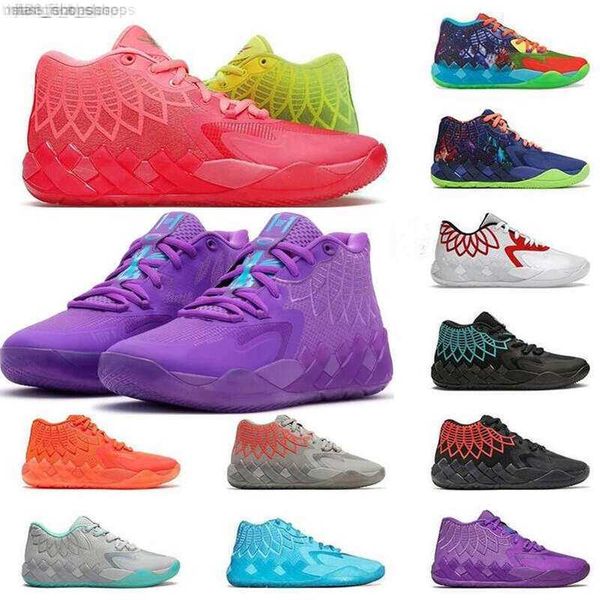 

og basketball shoes basketball shoes trainers sneakers black red blast iridescent dreams unc queen city galaxy 2022 lamelo ball mb.01 not fr