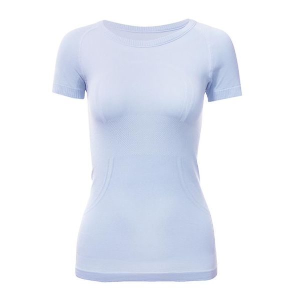 

yoga womens sports t shirts wear swiftlys tech ladies shortsleeved tshirts moisture wicking knit high elastic fitness fashion te6887957, White