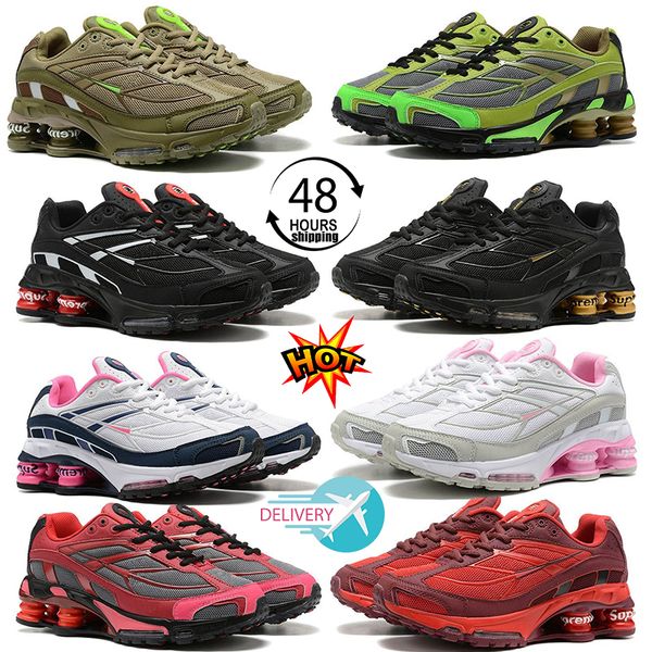 

shox tl r4 ride 2 nz running outdoor shoes men women triple white silver red grey fog olive mens womens trainers sports sneakers runners