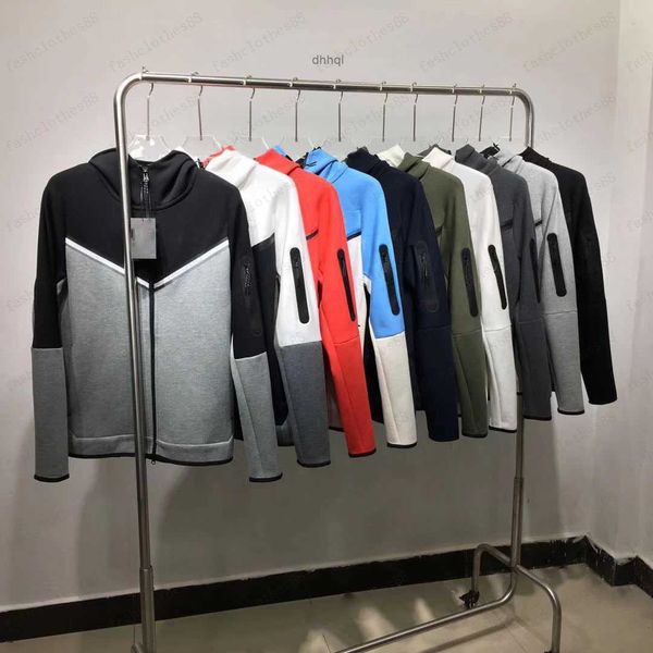 

designer men's women's tech fleece set men's sweatpants luxury jogging pants thick sweatshirt jacket, Black