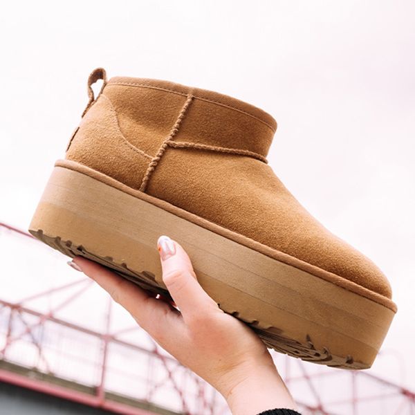

australia women boots ultra mini platform booties tazz tasman suede shearling slippers winter snow wool ankle boot chestnut black designer f