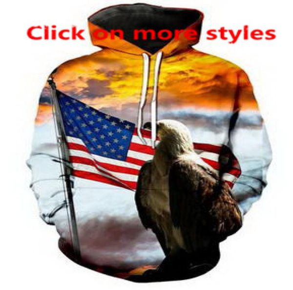 

aman flag animal eagle 3d funny new fashion men/women hoody hoodies sweater sweatshirt jacket pullover w55761631, Black