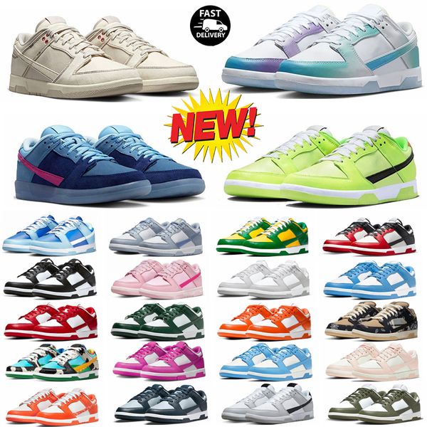 

designer low casual shoes local warehouse mens womens shoe white black panda grey fog og sneakers triple pink unc chunky argon men stock in