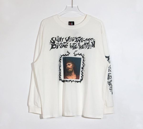 

tees pattern high street quality casual loose couple popular long sleeved tshirt7227122, Black;brown