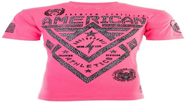 

mens t-shirt aman fighter mens t-shirt alaska pattern pink elephant print mma gym s-3xl7645459, White;black