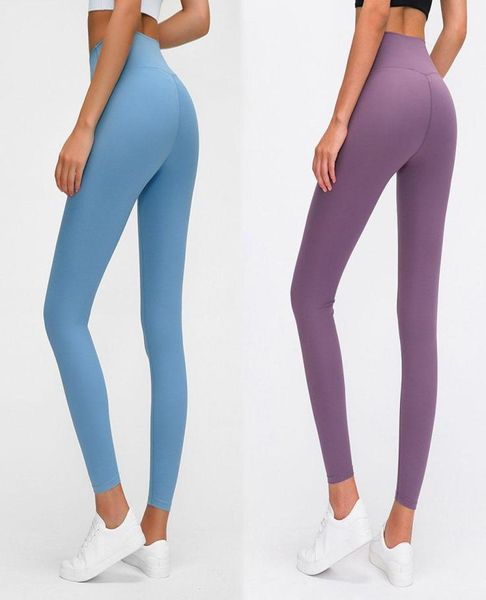 

solid color women designer leggings high waist gym wear elastic fitness lady overall full tights workout womens sweatpants yoga pa3526770, Black;white