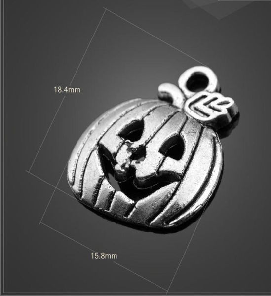 

10 pieceslot 184mm158mm diy accessories antique silver halloween pumpkin charms for diy jewelry making jewelry ma2447425, Bronze;silver