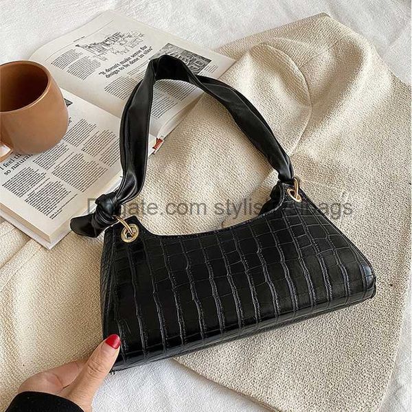 

designer bag luxury bag handbag shoulder bag women bag underarm bag zipper bag vintage bag crocodile print soft leather bag solid color bag