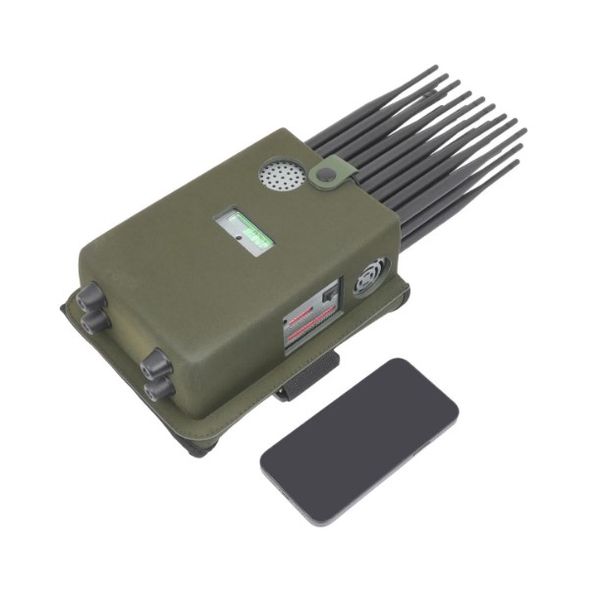 

27 antennas new portable jamm er 5g signal block er mobile phones gps wifi bluetooth phone calls sign al break er, Silver