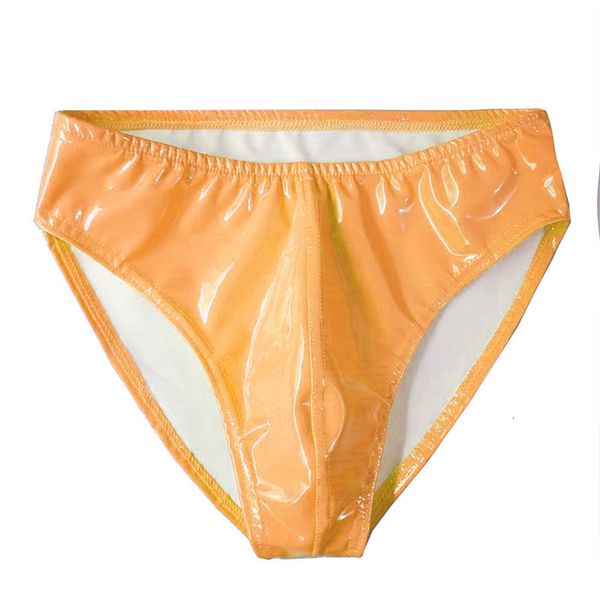 

briefs panties men latex briefs gay underwear pvc underpants men faux leather bikini erotic lingerie thongs sissy panties plus size 230830, Red;black