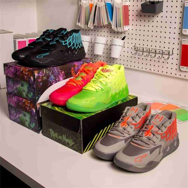 

new og basketball shoes mb1 rick and morty lamelo ball shoe men women queen city black blast buzz lo ufo not from here rock ridge red sport