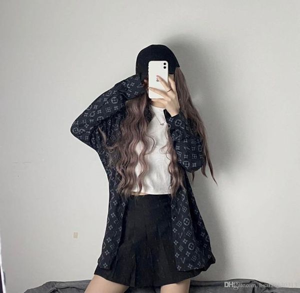 

the spring and summer new south korean version of the school style leisure long sleeve shirt loose girls students shirt men and wo7109982, White