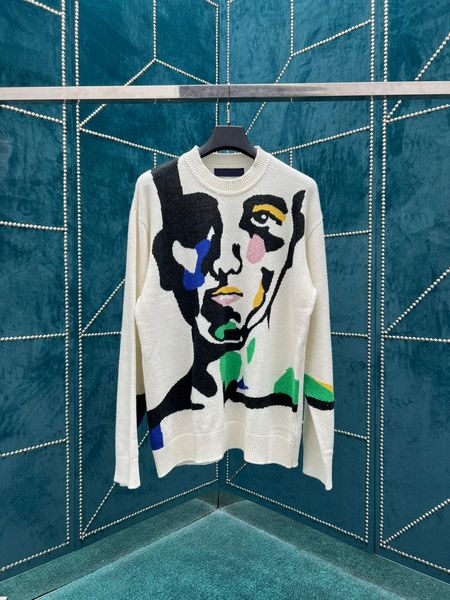 

men's plus size hoodies & sweatshirts jacquard letter knitted sweater in autumn / winter acquard knitting machine e custom jnlarged det, Black;brown